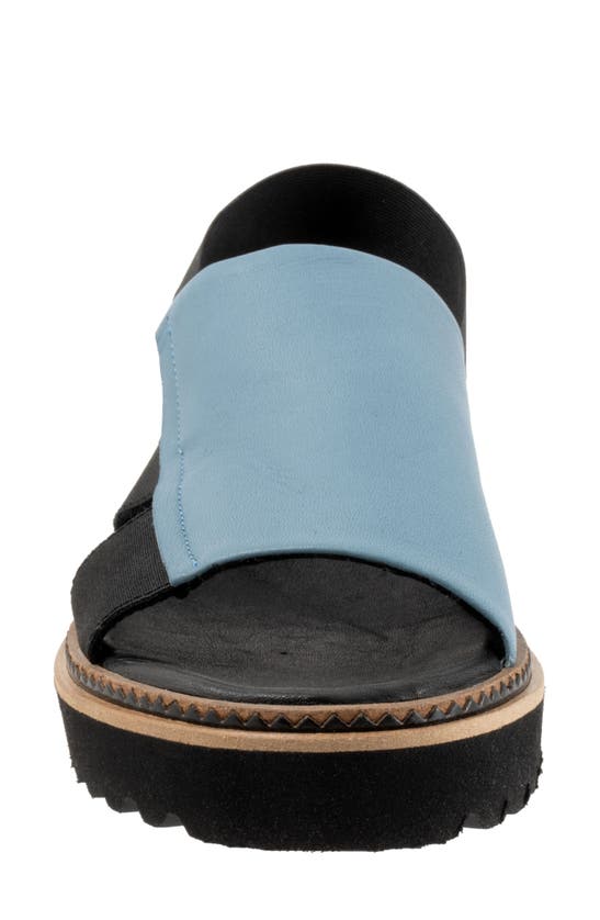 Shop Bueno Amy Slingback Platform Sandal In Denim
