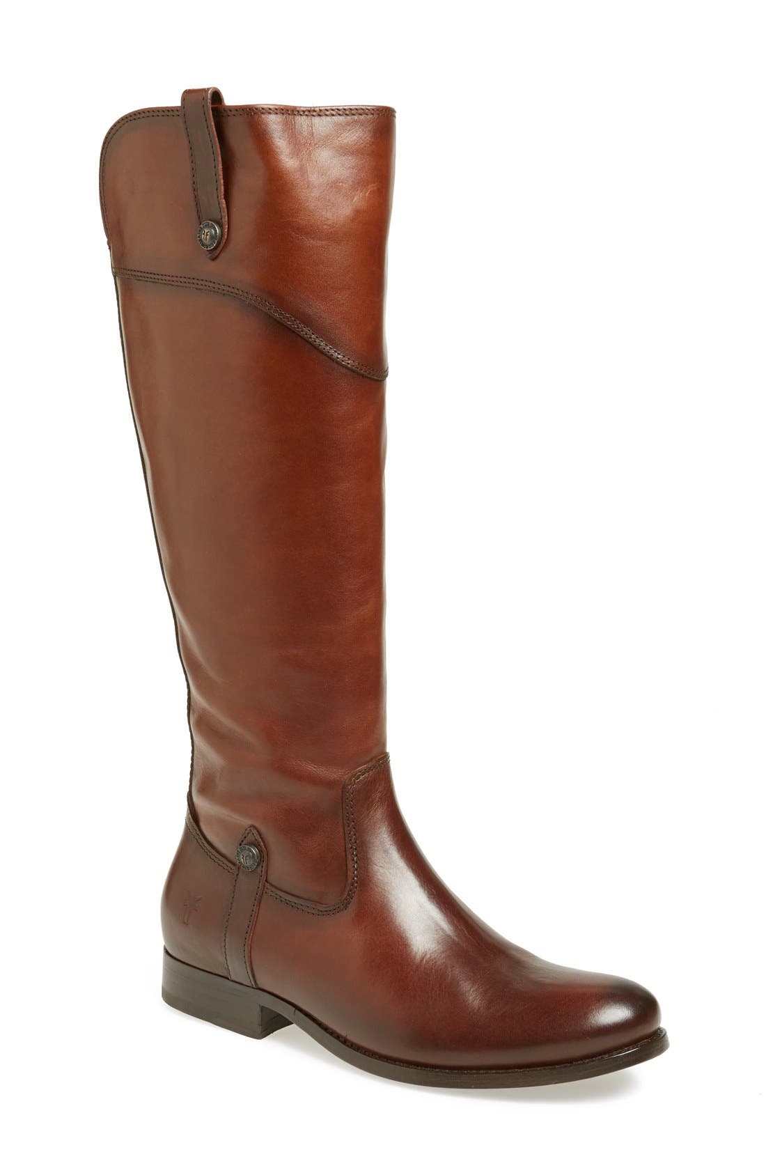 frye melissa tab tall leather boot