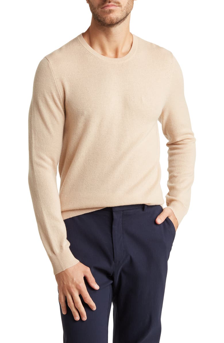 Autumn cashmere Merino Wool & Cashmere Blend Crewneck Sweater