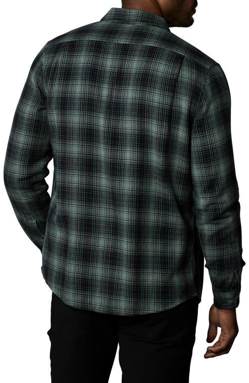 The Normal Brand Mountain Regular Fit Flannel Button-up Shirt In Eucalyptus Plaid