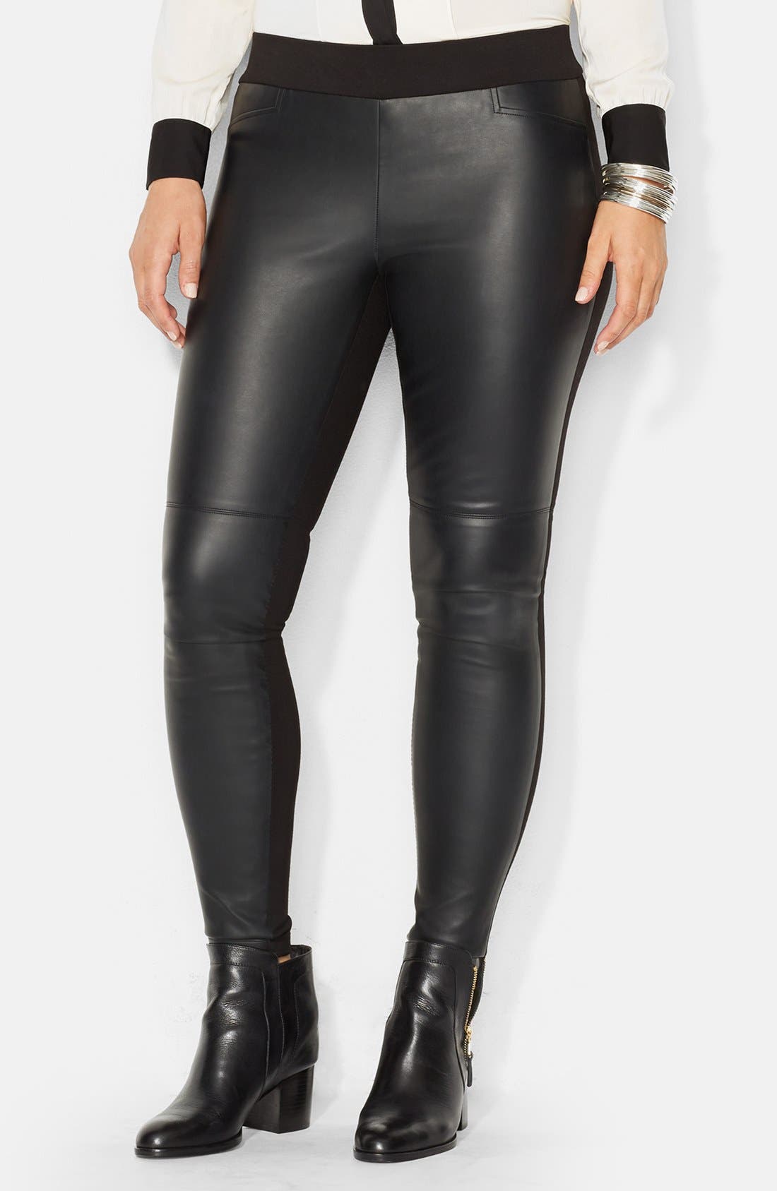 ralph lauren faux leather leggings