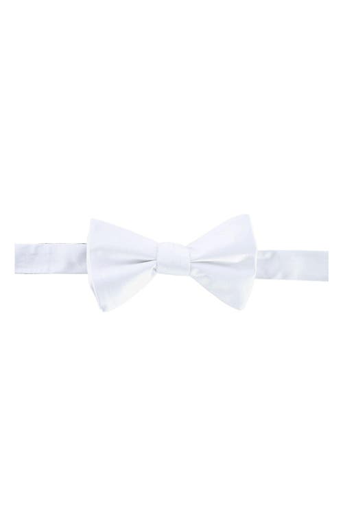 Trafalgar Sutton Silk Bow Tie In White