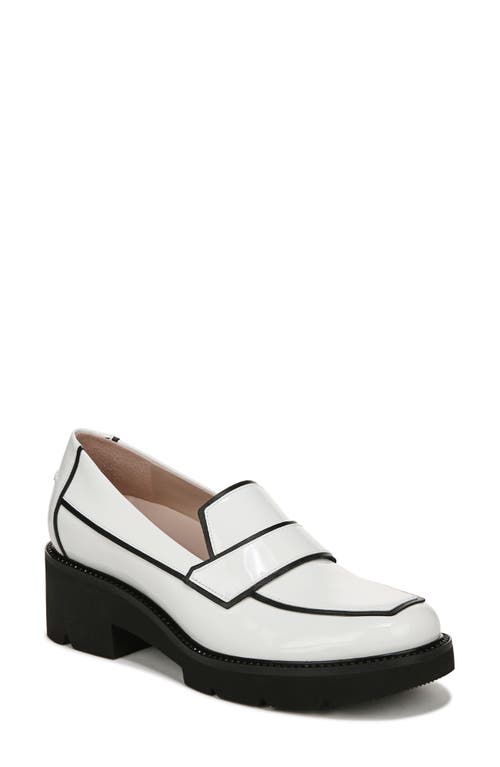 Naturalizer x Pnina Tornai Agapi Platform Loafer (Women) - Wide Width Available in White Patent Leather