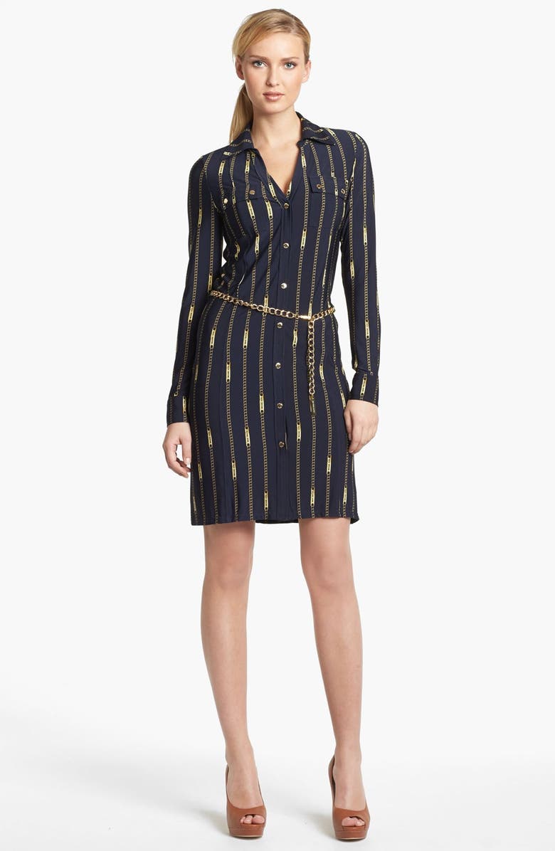 Michael michael kors lace up belted shirtdress Clearance