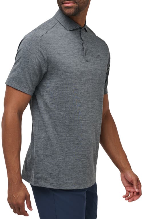 Travismathew Heater Pro Performance Golf Polo In Heather Grey