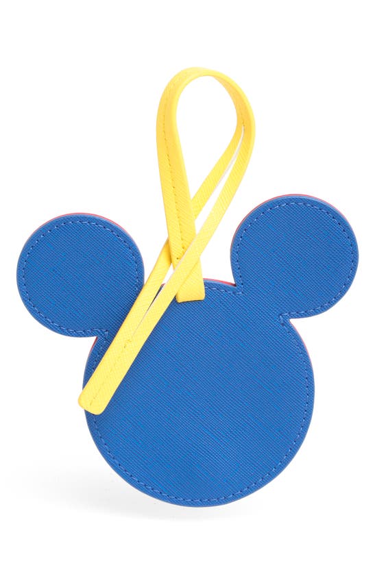 STONEY CLOVER LANE STONEY CLOVER LANE X DISNEY MICKEY MOUSE FAUX LEATHER LUGGAGE TAG