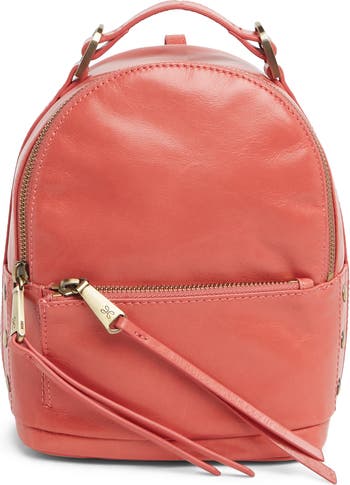 Guess Red Mini Backpack Women's Purse Pebbled Faux Leather Logo Zip
