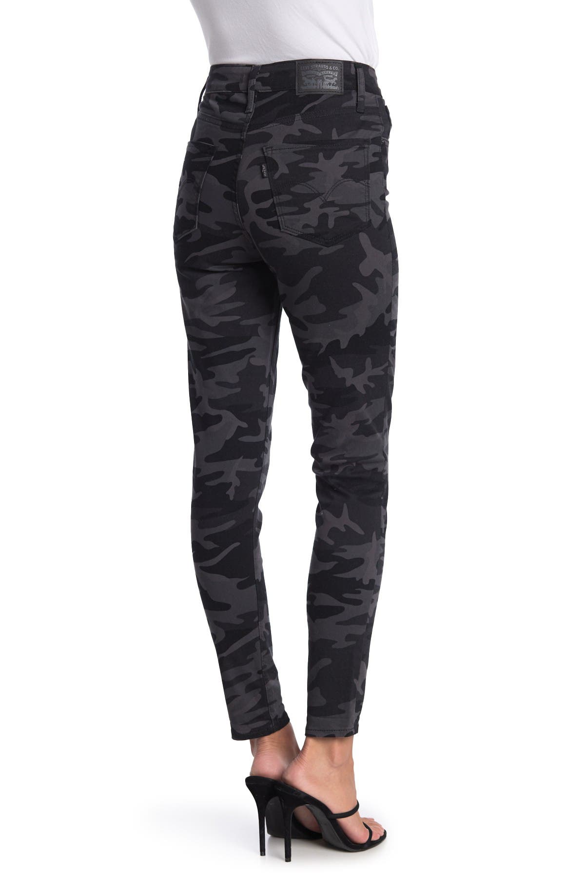 high waisted camo jeans