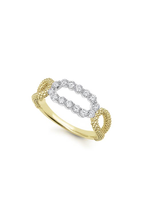 Shop Lagos Signature Caviar Superfine Oval Diamond Ring In Gold