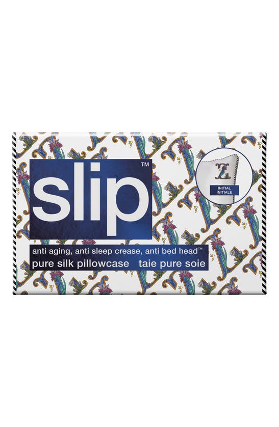 Shop Slip Embroidered Pure Silk Queen Pillowcase In Z