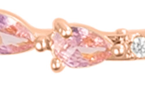 Adornia Pear Bar Pendant Necklace In Pink/pink
