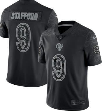 Nike Men's Nike Matthew Stafford Black Los Angeles Rams RFLCTV Limited  Jersey