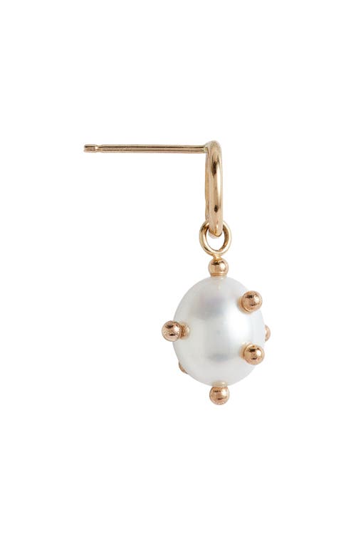POPPY FINCH POPPY FINCH BUBBLE MISMATCHED CULTURED PEARL DROP EARRINGS