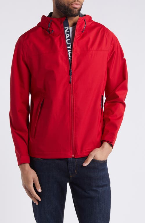 Shop Nautica Lightweight Water Resistant Jacket In Red
