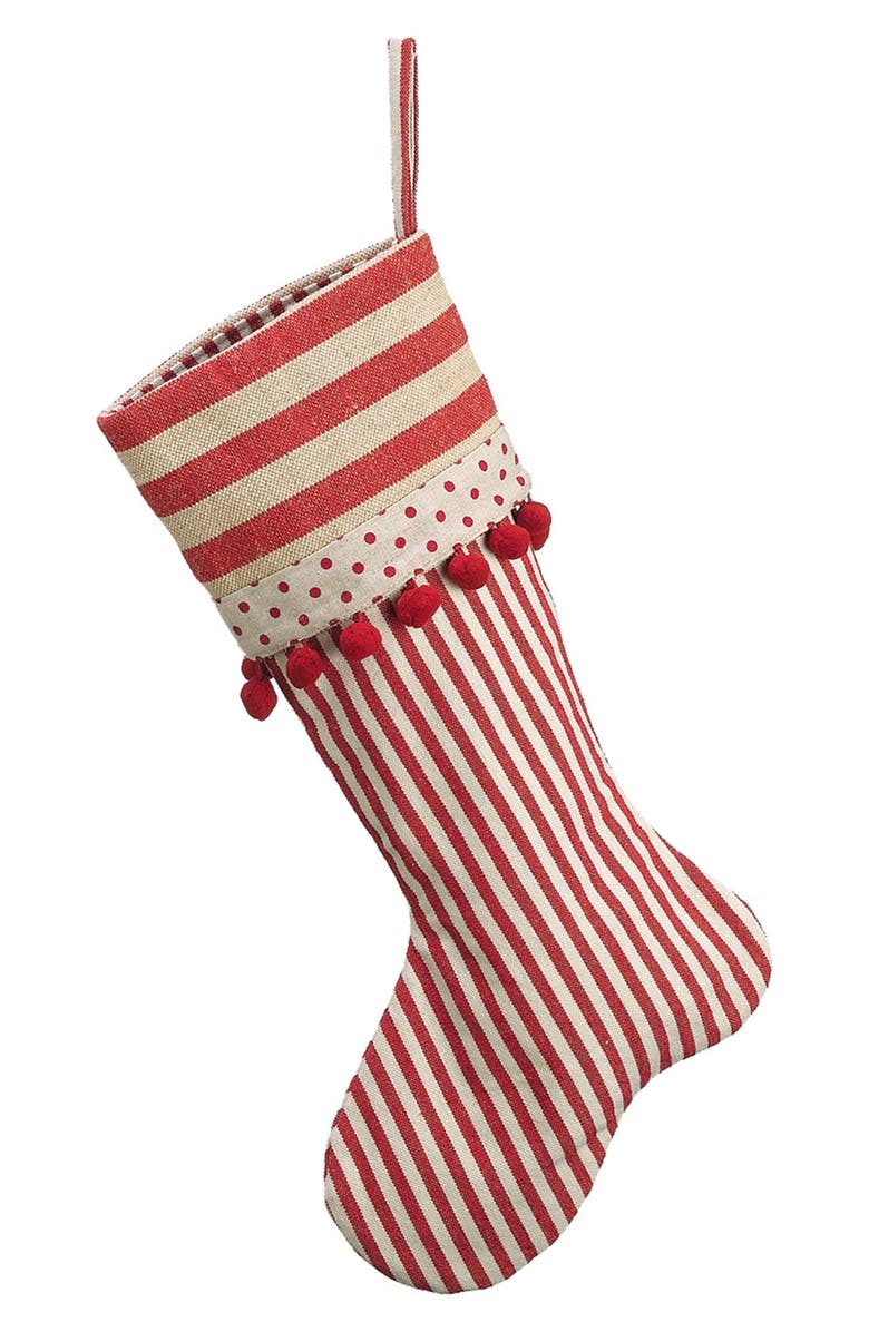 ALLSTATE Stripe & Polka Dot Christmas Stocking | Nordstrom