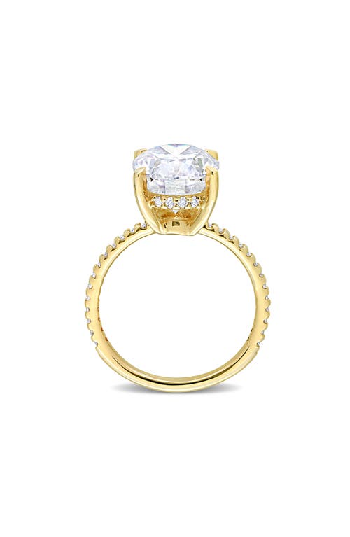 Delmar Oval Cut Lab-created Moissanite Ring In White