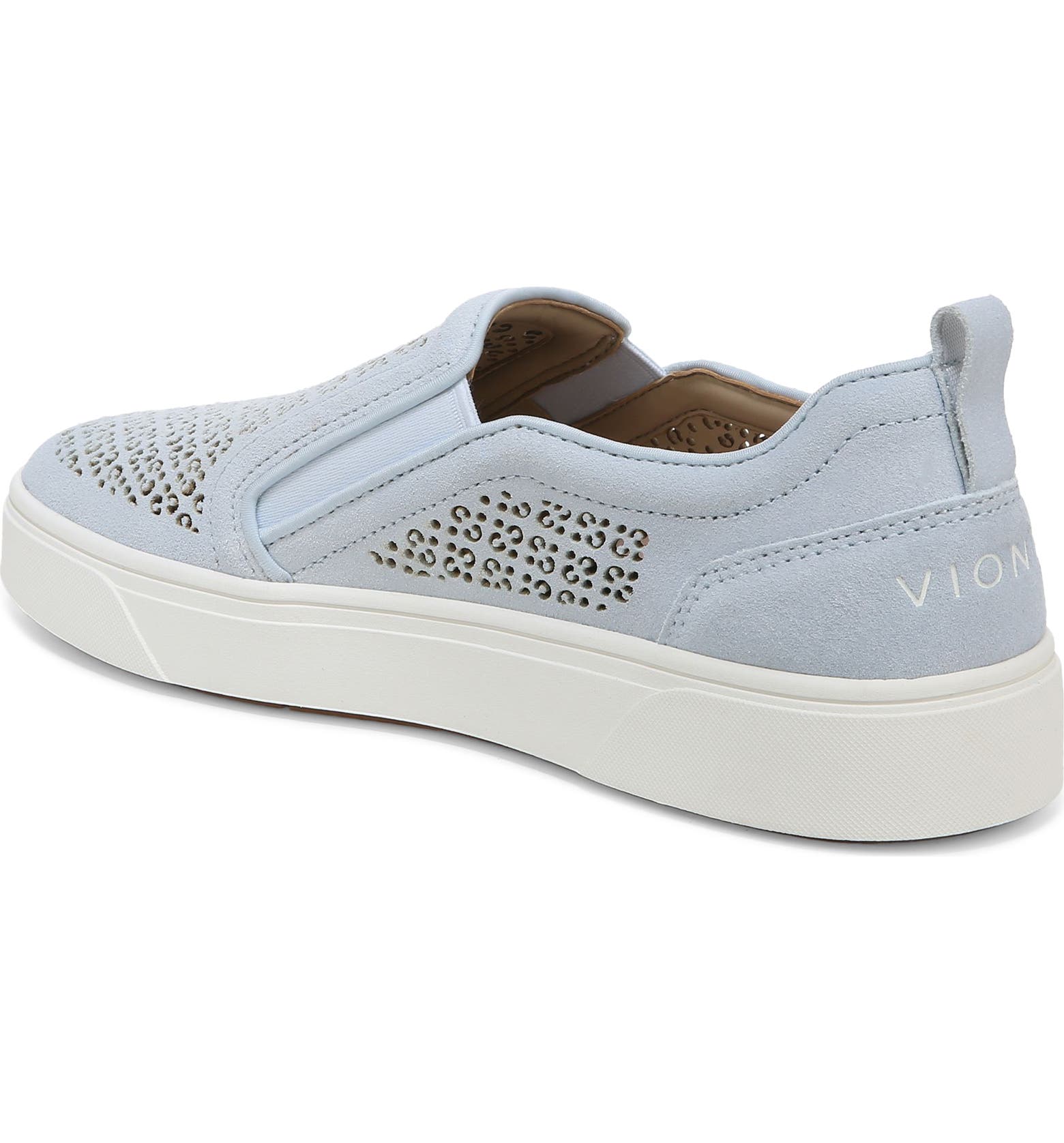 Vionic Kimmie Perforated Suede Slip-On Sneaker (Women) | Nordstrom