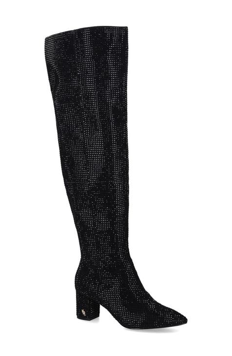 Women's Buffalo Bills Cuce Royal Knee-High Sequin Boots