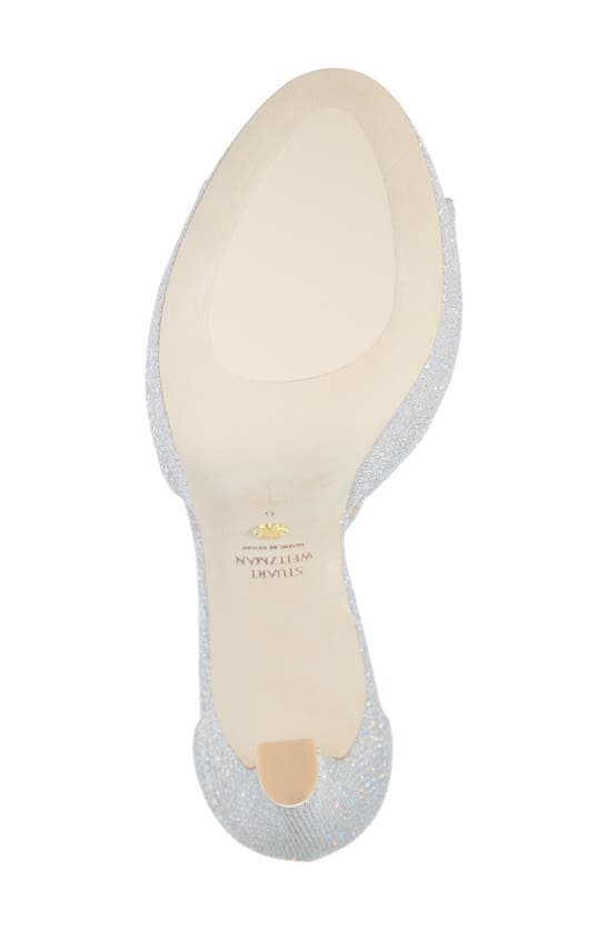 Stuart Weitzman Disco Platform Sandal In Crystal