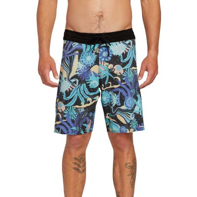 Volcom Tripped Stoney Board Shorts, Black