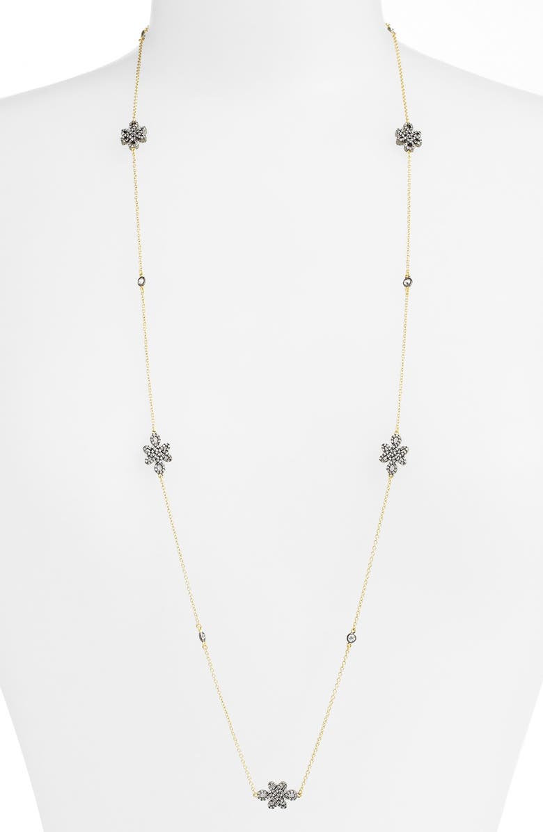 FREIDA ROTHMAN 'Open Love' Knot Station Necklace | Nordstrom
