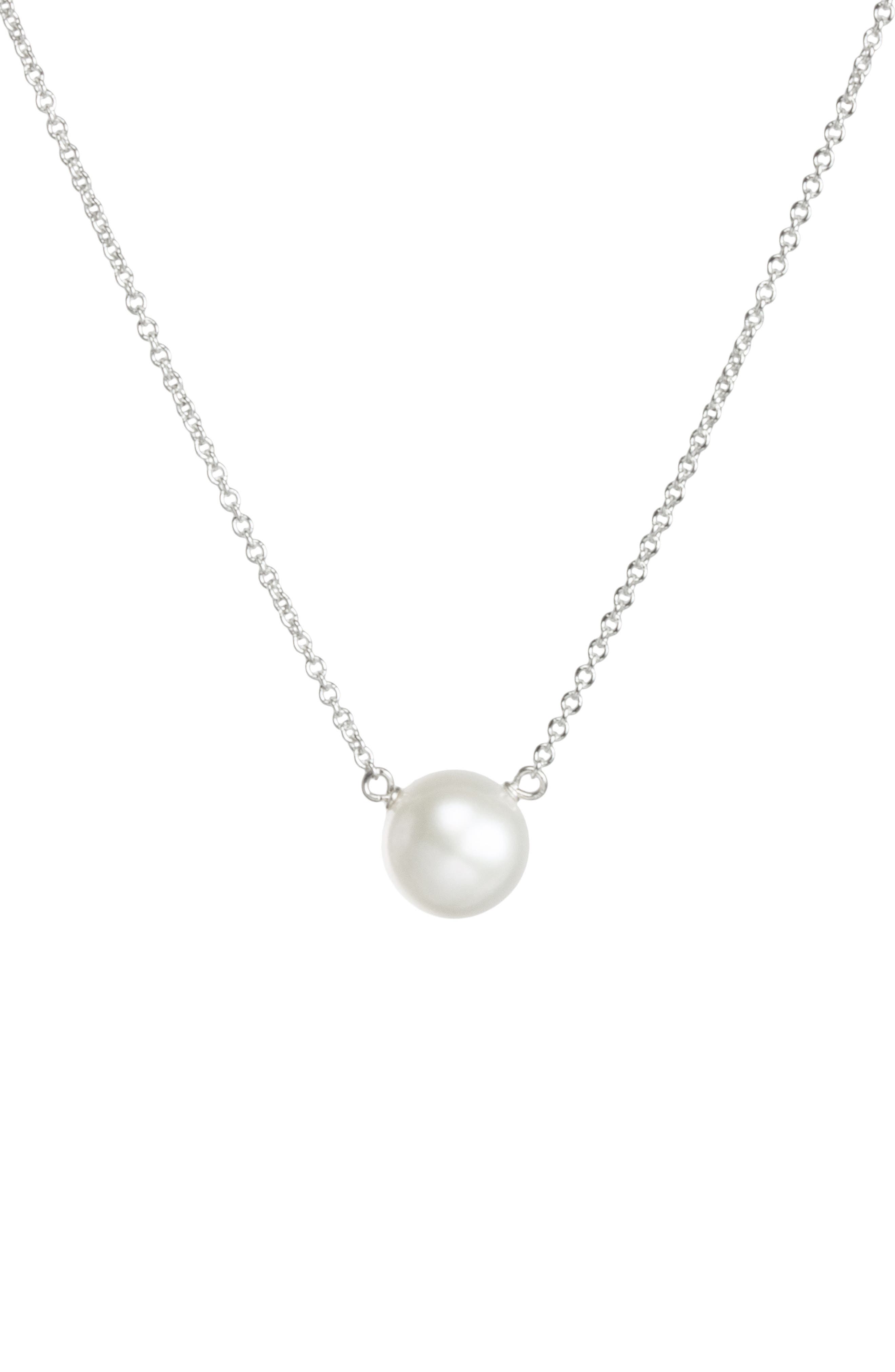 Dogeared I Love Mom Pearl Pendant Necklace Nordstrom