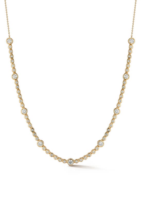 Dana Rebecca Designs Lulu Jack Diamond Bezel Frontal Necklace In Yellow Gold