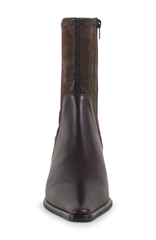 Shop Vagabond Shoemakers Giselle Pointed Toe Bootie In Chocolate