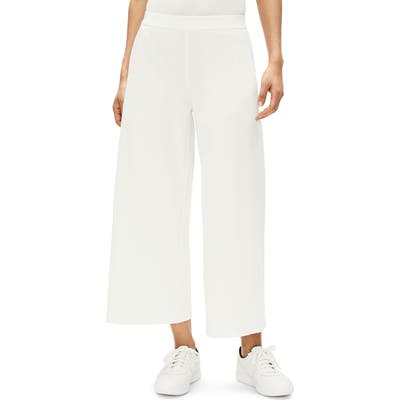 Eileen Fisher Crop Wide Leg Pants, Ivory