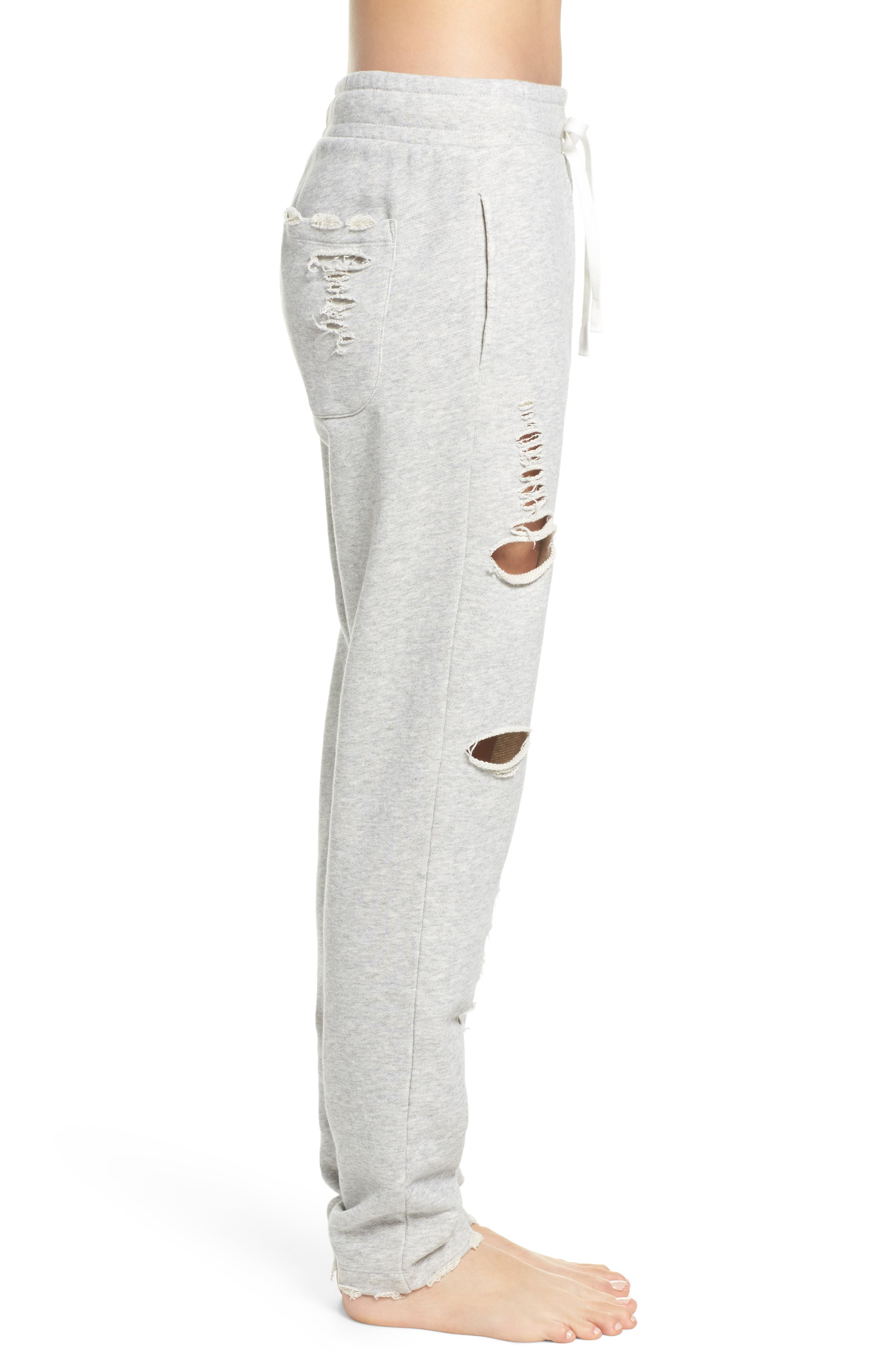 sweatpants with holes