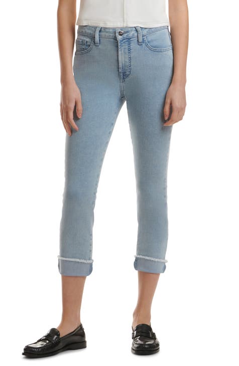 Bleach Hem Ankle Skinny Jeans (Primrose)