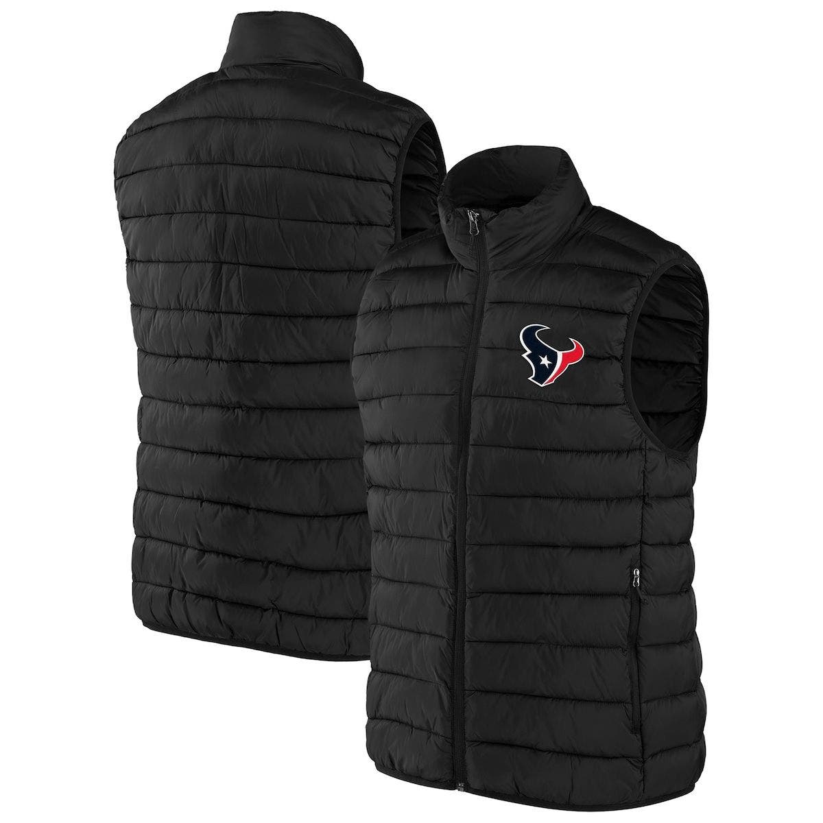 NFL X DARIUS RUCKER Men's NFL x Darius Rucker Collection by Fanatics Black Houston Texans Faux Down Full-Zip Vest at Nordstrom