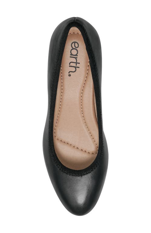 Shop Earth ® Rellia Block Heel Pump In Black Leather