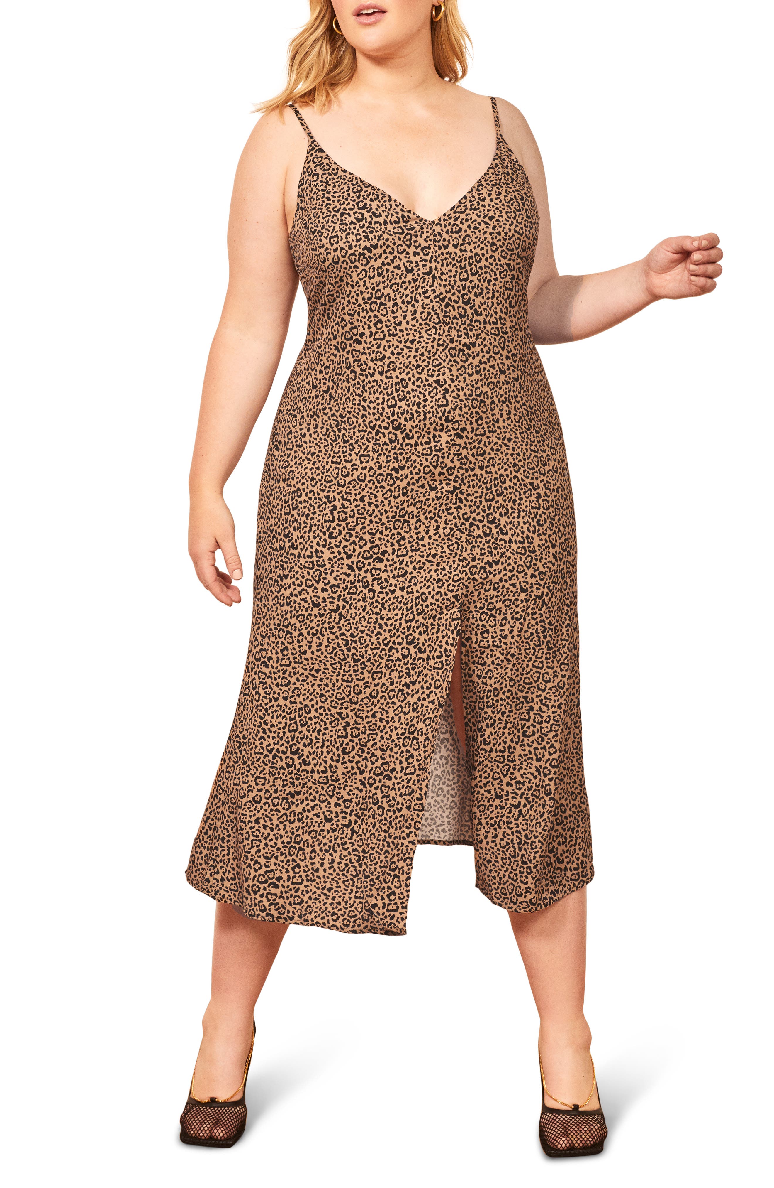 bp leopard slip dress