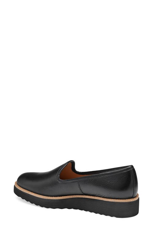 Shop Johnston & Murphy Mitzi Venetian Loafer In Black Calfskin