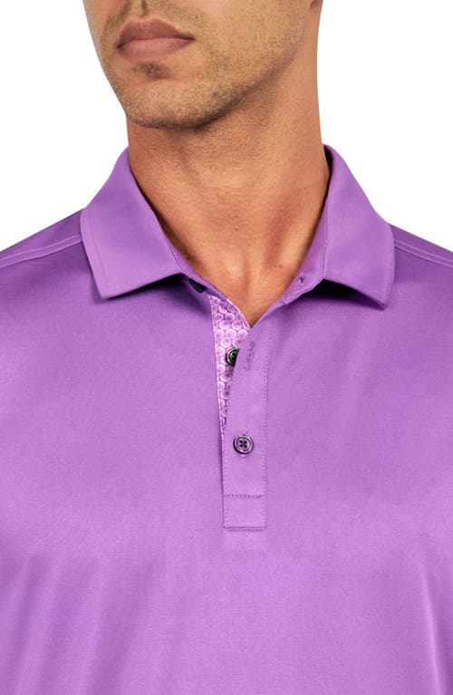 Construct Con.struct Solid Performance Golf Polo In Purple