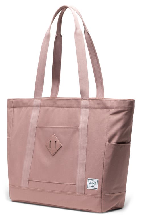 Shop Herschel Supply Co . Heritage Recycled Twill Tote In Ash Rose