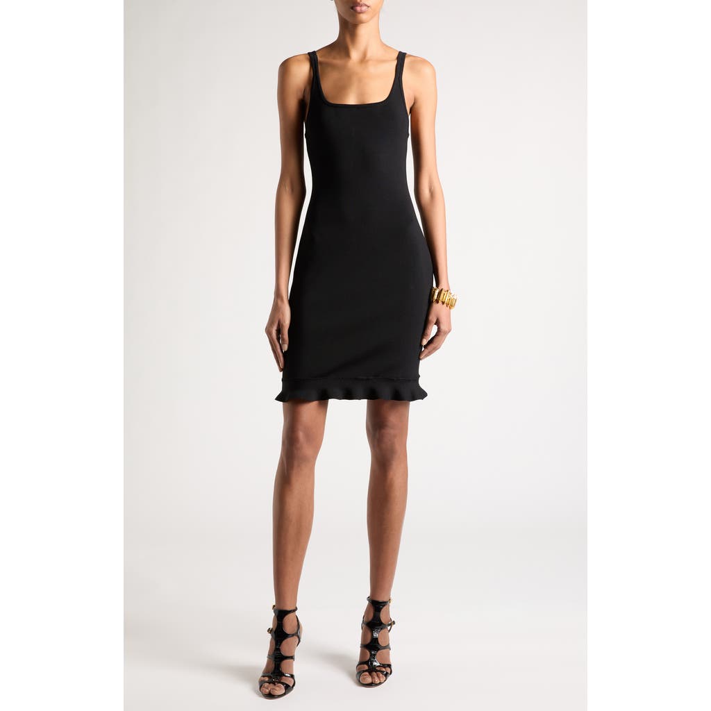 TOM FORD TOM FORD FLUTTER HEM RIB TANK DRESS