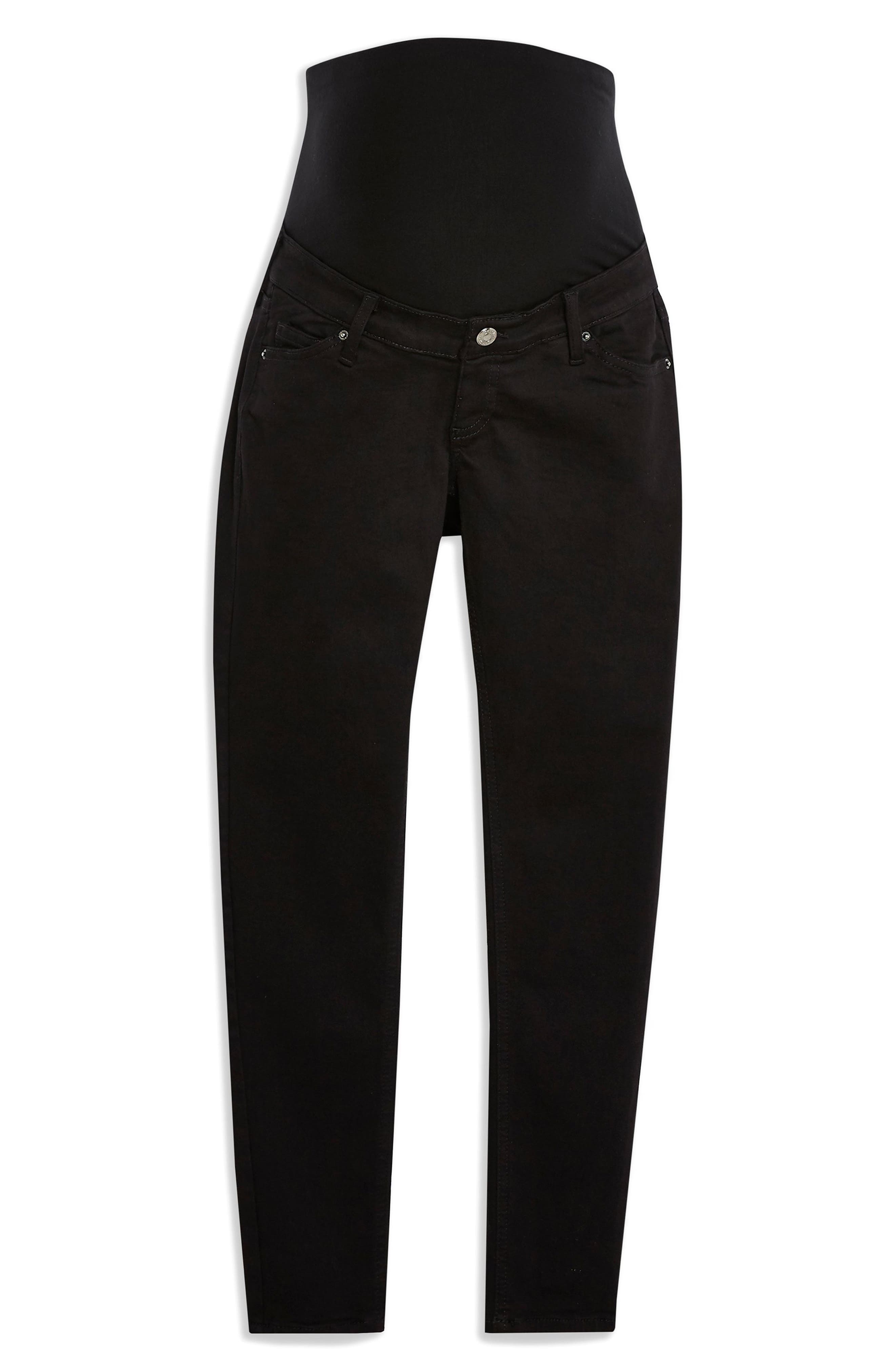 topshop black maternity jeans