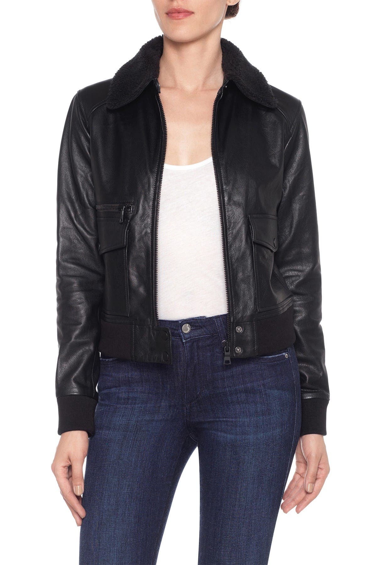 joe's jeans leather jacket