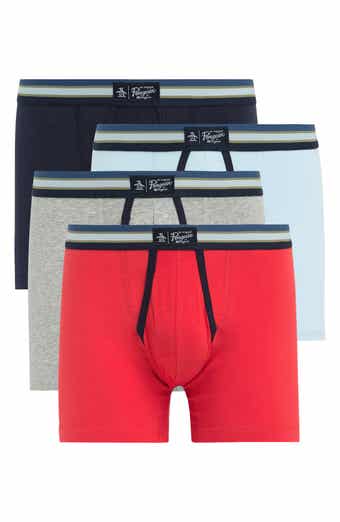 Calvin Klein Men's Cotton Stretch 3 Pack Boxer Briefs, Raleigh  Stripe/Majolica, M 