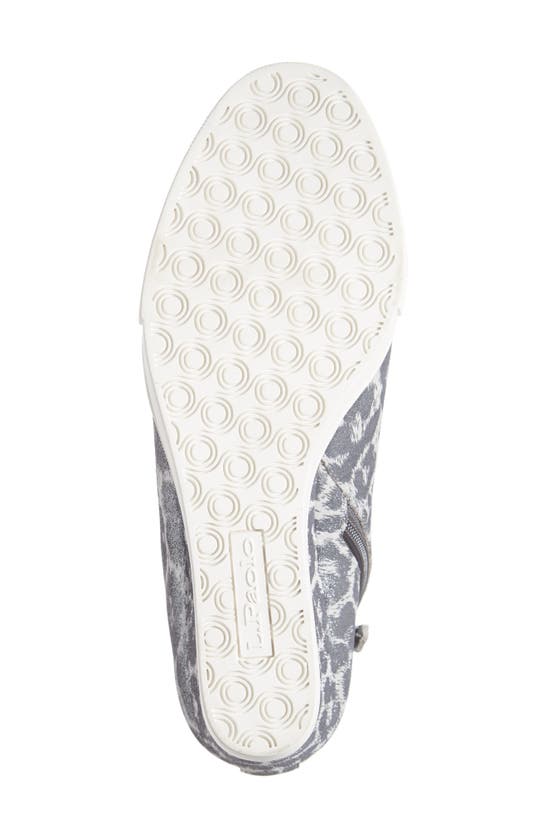Linea Paolo Fenton Wedge Sneaker In Silver Suede