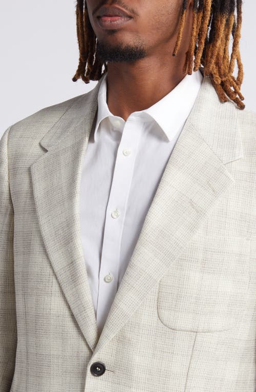 Shop Tiger Of Sweden Julien Slim Fit Check Stretch Wool Blend Sport Coat In Natural White