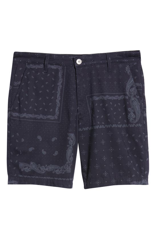 Ag Wanderer Print Chino Shorts In Breezy Paisley Navy Multi