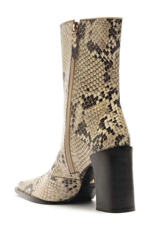 Shop Schutz Raffaela Pointed Toe Bootie In Animal Print