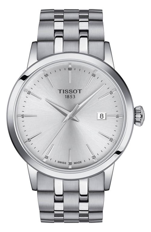 Tissot Classic Dream Bracelet Watch, 42mm in Silver at Nordstrom, Size 42 Mm