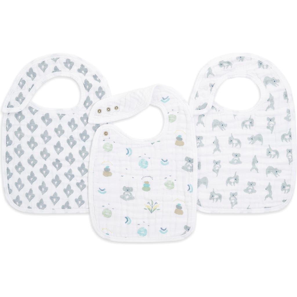 Aden + Anais 3-pack Classic Snap Bibs In White