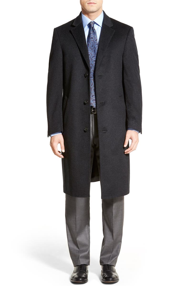 Hart Schaffner Marx Sheffield Classic Fit Wool & Cashmere Overcoat |  Nordstrom