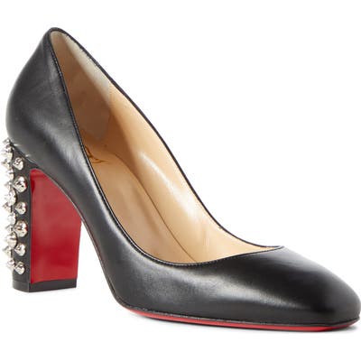 Christian Louboutin Donna Spike Square Toe Pump - Black