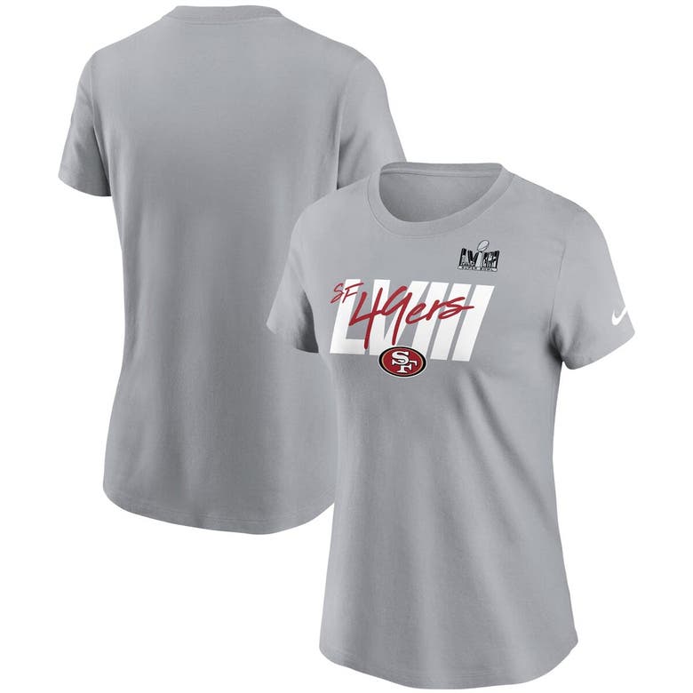 Shop Nike Gray San Francisco 49ers Super Bowl Lviii Specific Essential T-shirt